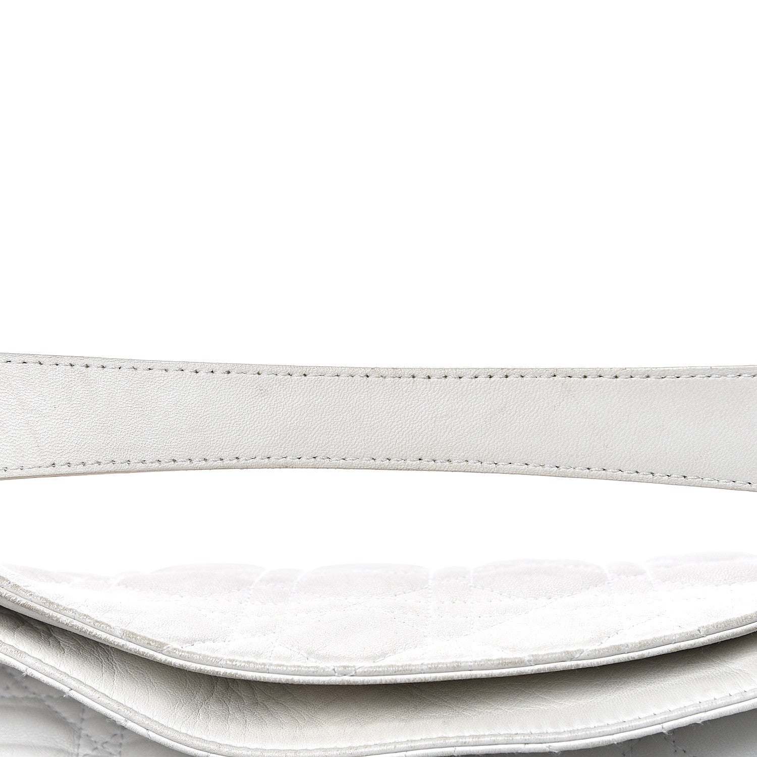 Christian Dior Lambskin Cannage Large Dior Soft Hobo White 19 of 19