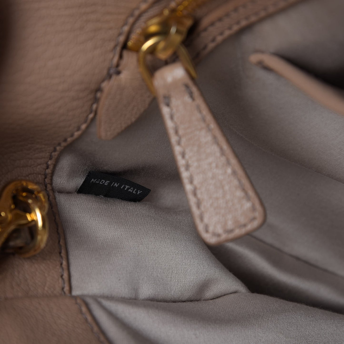 Goatskin Madras Top Handle Tote Cammeo