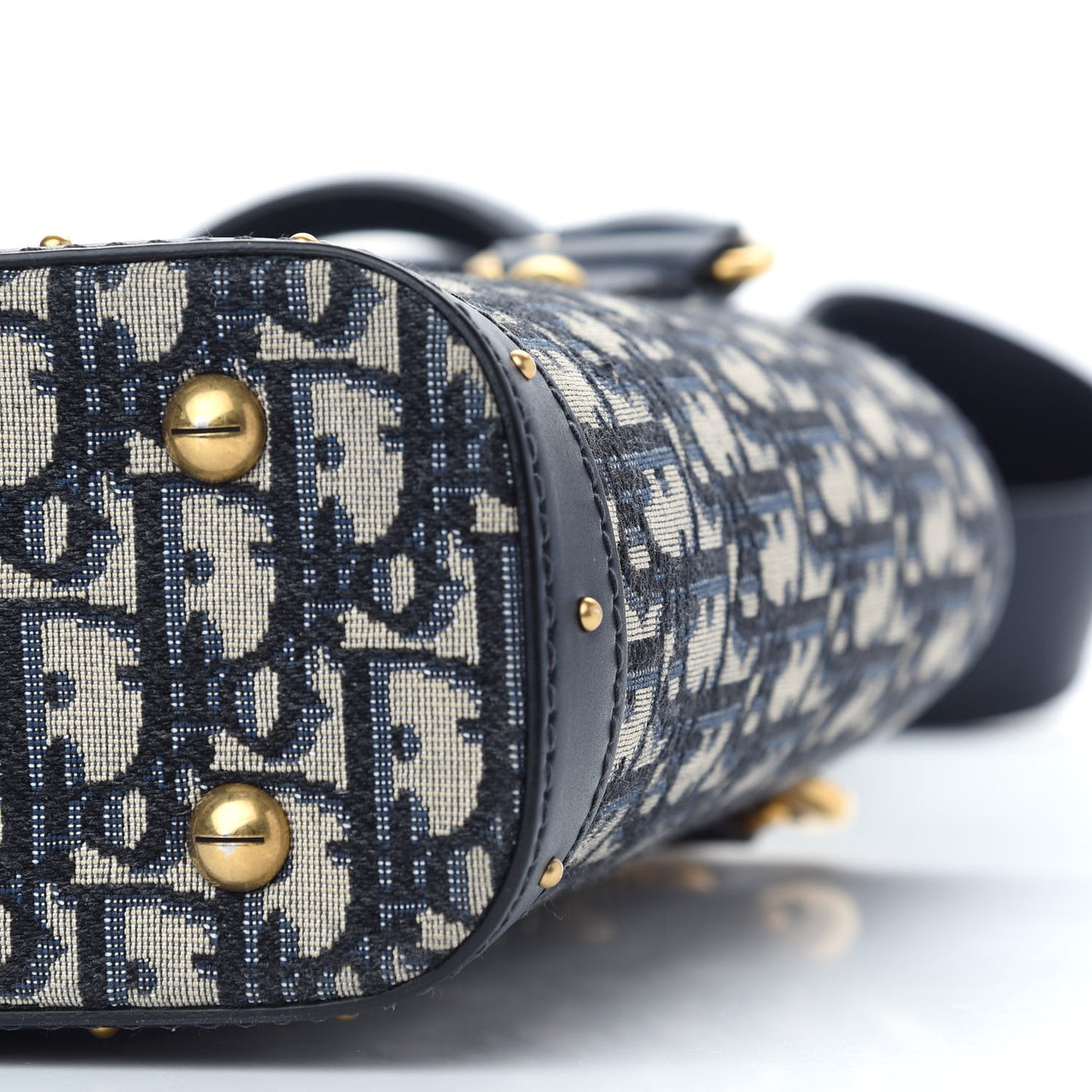 Oblique Studded DiorAvenue Bag Blue