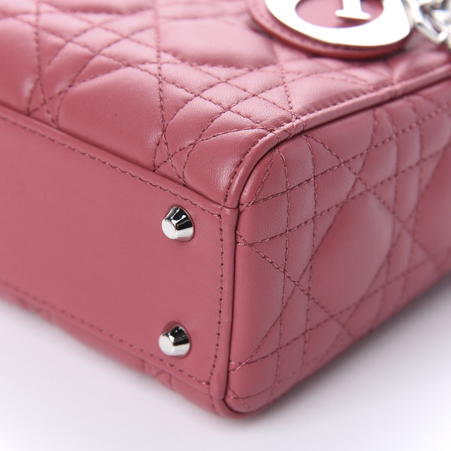 Lambskin Cannage Mini Lady Dior Pink