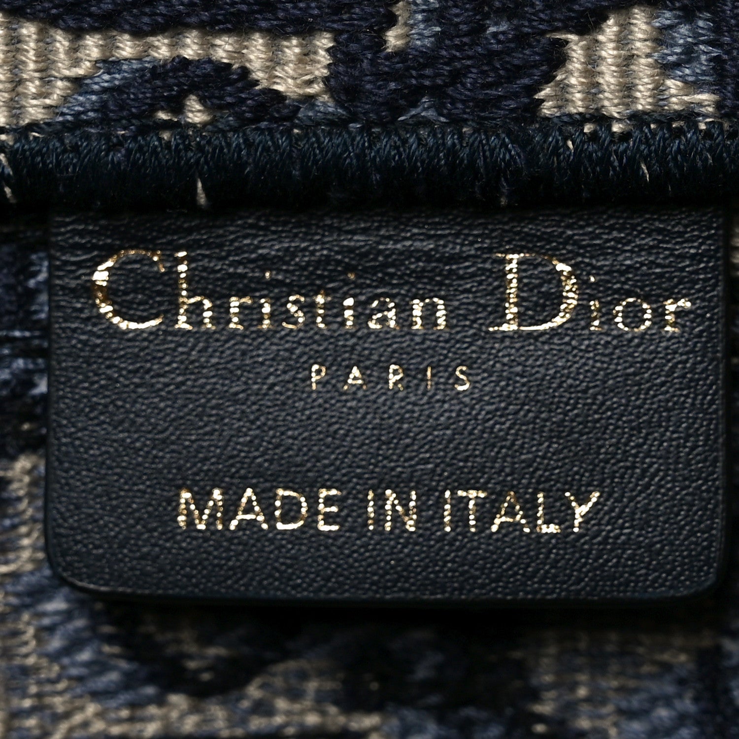 Christian Dior Oblique Medium Book Tote Blue Multicolor 6 of 13