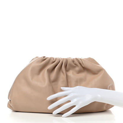 Bottega Veneta Smooth Butter Calf The Pouch Oversized Clutch Nude 4 of 8