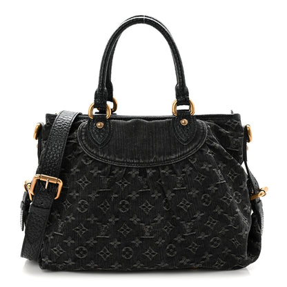 Louis Vuitton Denim Neo Cabby MM Black 1 of 9