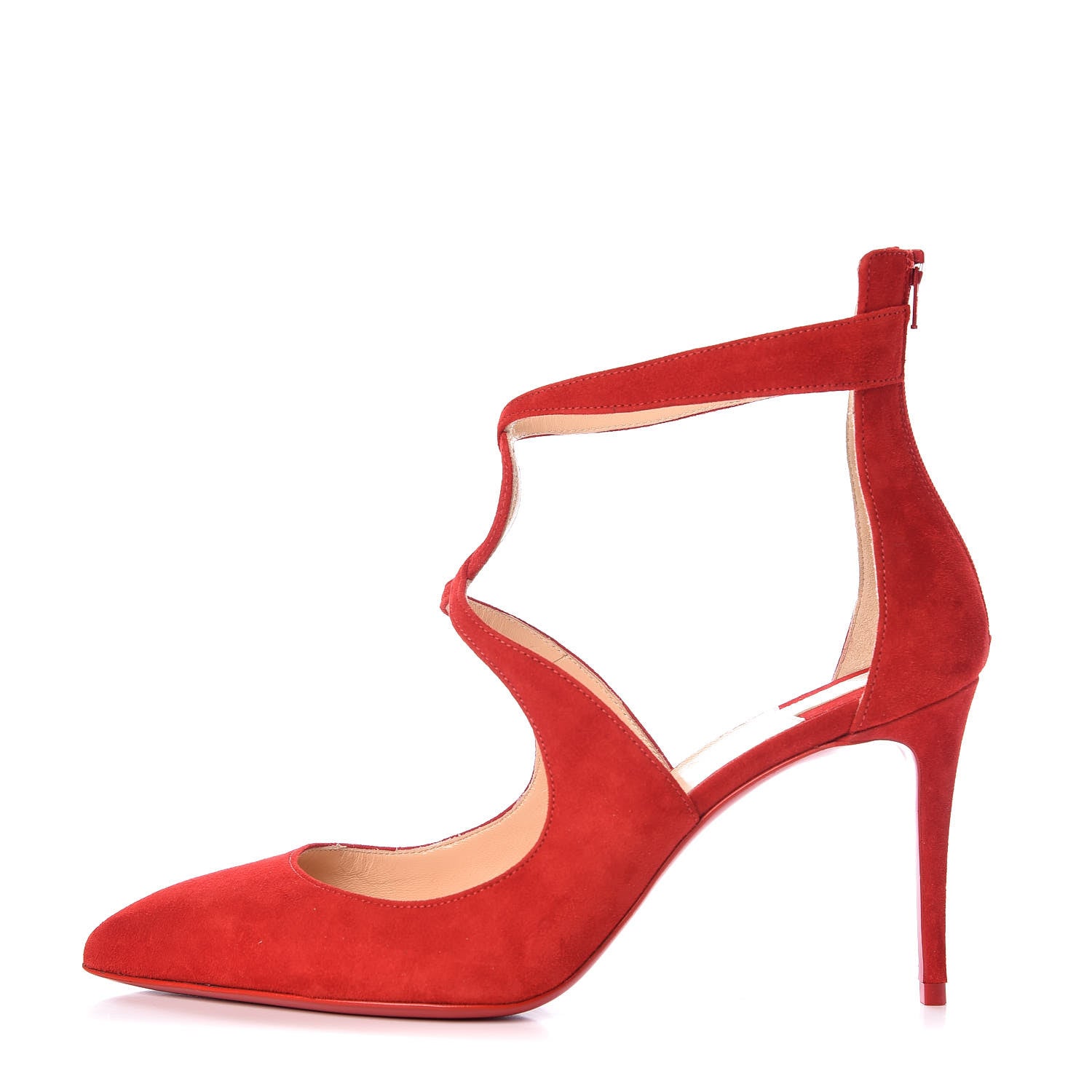 Christian Louboutin Veau Velours Rosas 85 Pumps 38.5 Loubi 1 of 9