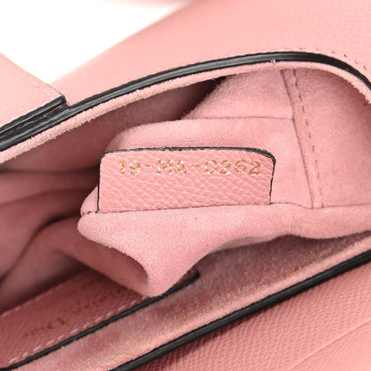 Christian Dior Grained Calfskin Mini Saddle Bag With Strap Pink 7 of 13