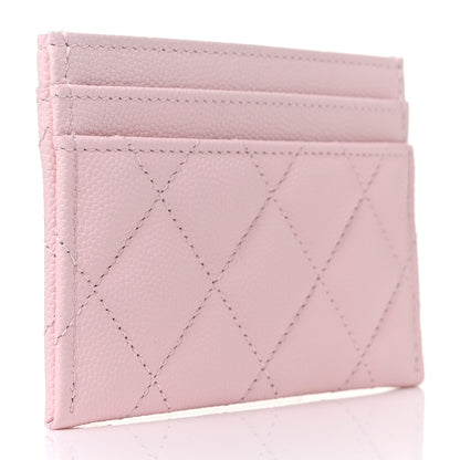 Chanel Caviar Quilted Crystal Card Holder Pink 3 of 11