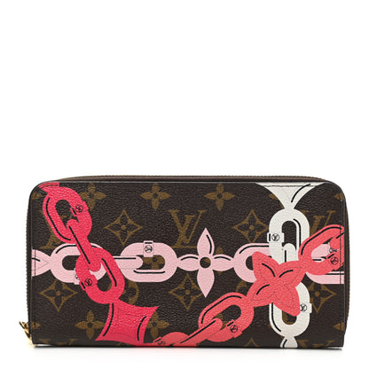 Louis Vuitton Monogram Bay Zippy Wallet Rose Ballerine Poppy 1 of 7