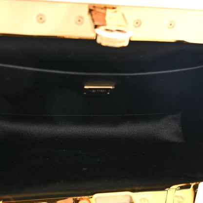 Dolce & Gabbana Satin Small Marlene Chain Clutch Black 5 of 11