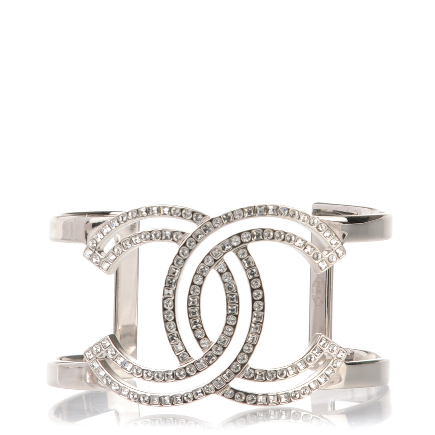 Crystal CC Cuff Silver