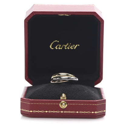 Cartier 18K Pink Yellow White Gold Classic Trinity Ring 60 9 5 of 5