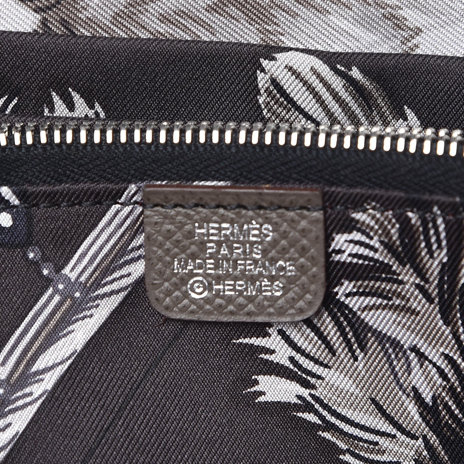 Hermes Epsom Silk'In Wallet Etain 6 of 10
