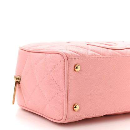 Chanel Caviar Quilted Small Bowler Pink 9 of 11