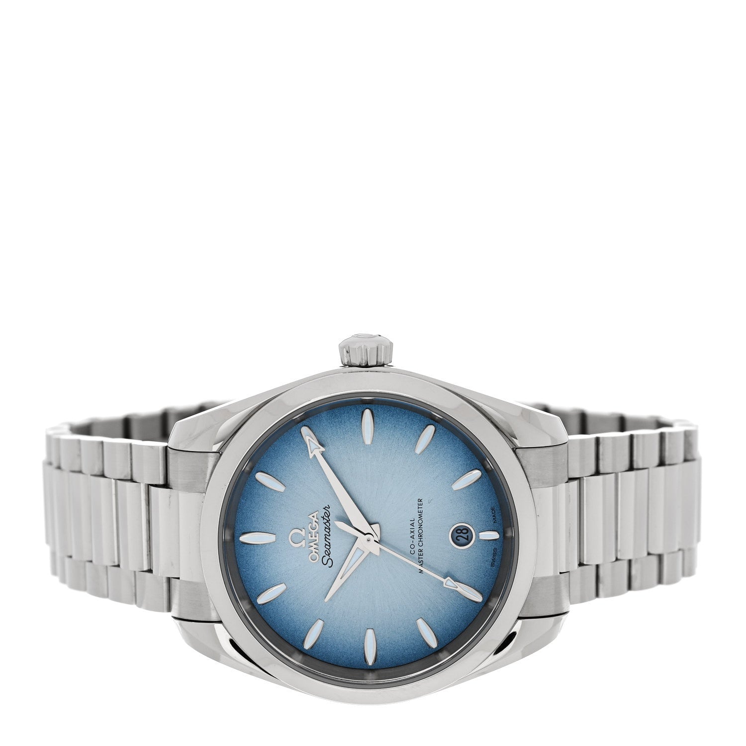 Omega Stainless Steel 38mm Seamaster Aqua Terra 150M Co-Axial Automatic Watch Summer Blue 220.10.38.20.03.004 2 of 5