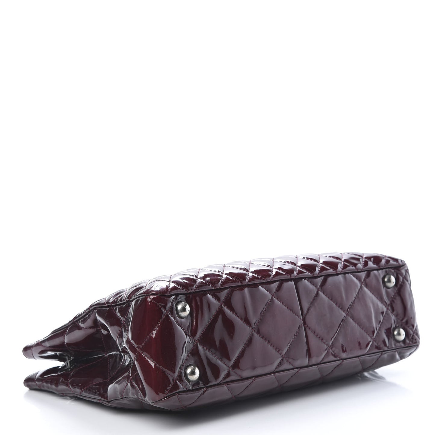 Patent Calfskin Quilted Reissue 2.55 Tote Burgundy