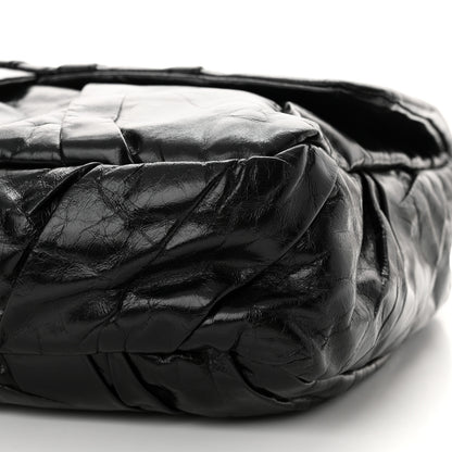 Chanel Glazed Calfskin Twisted Maxi Flap Black 10 of 10