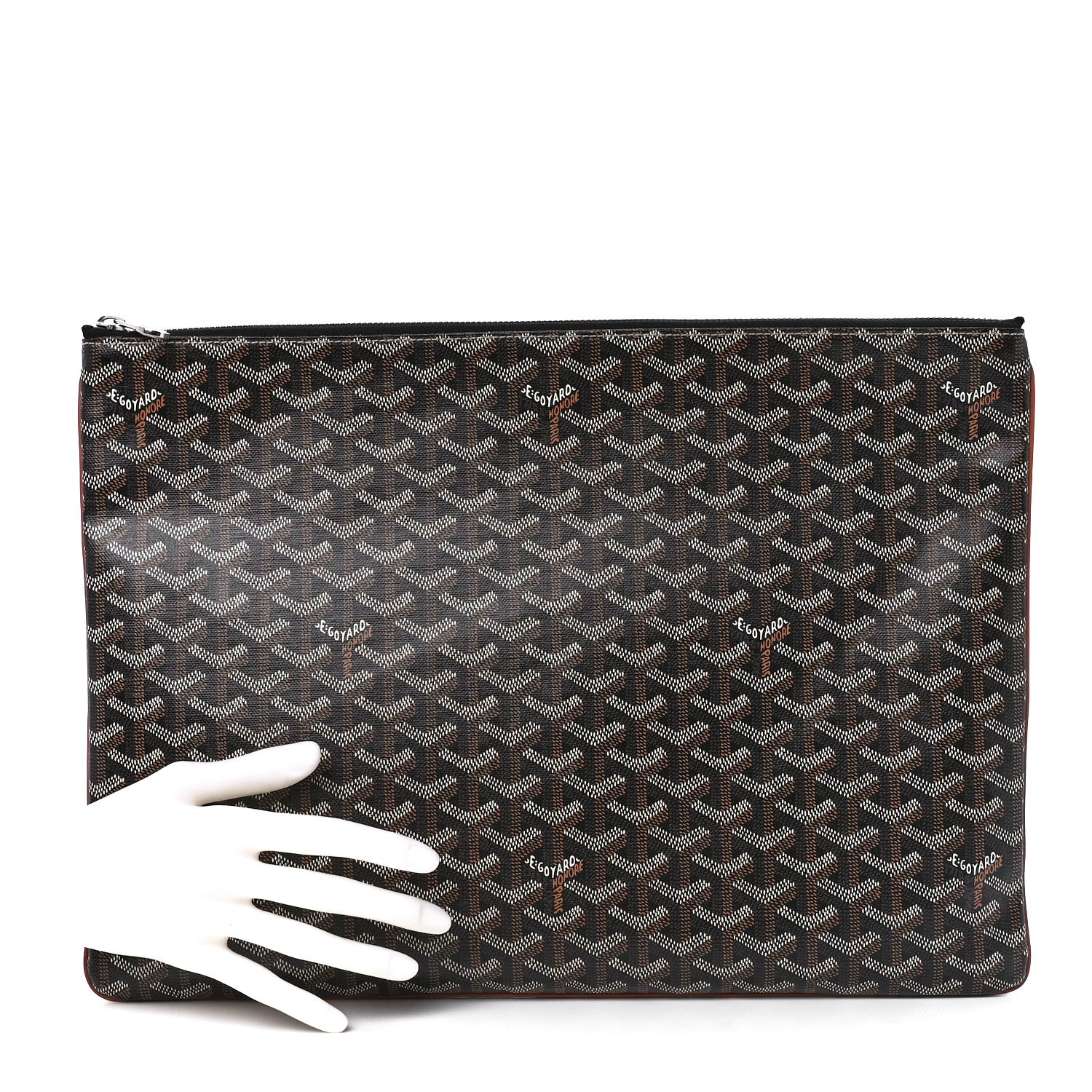 Goyard Goyardine Senat Pochette GM Black Gold 2 of 10