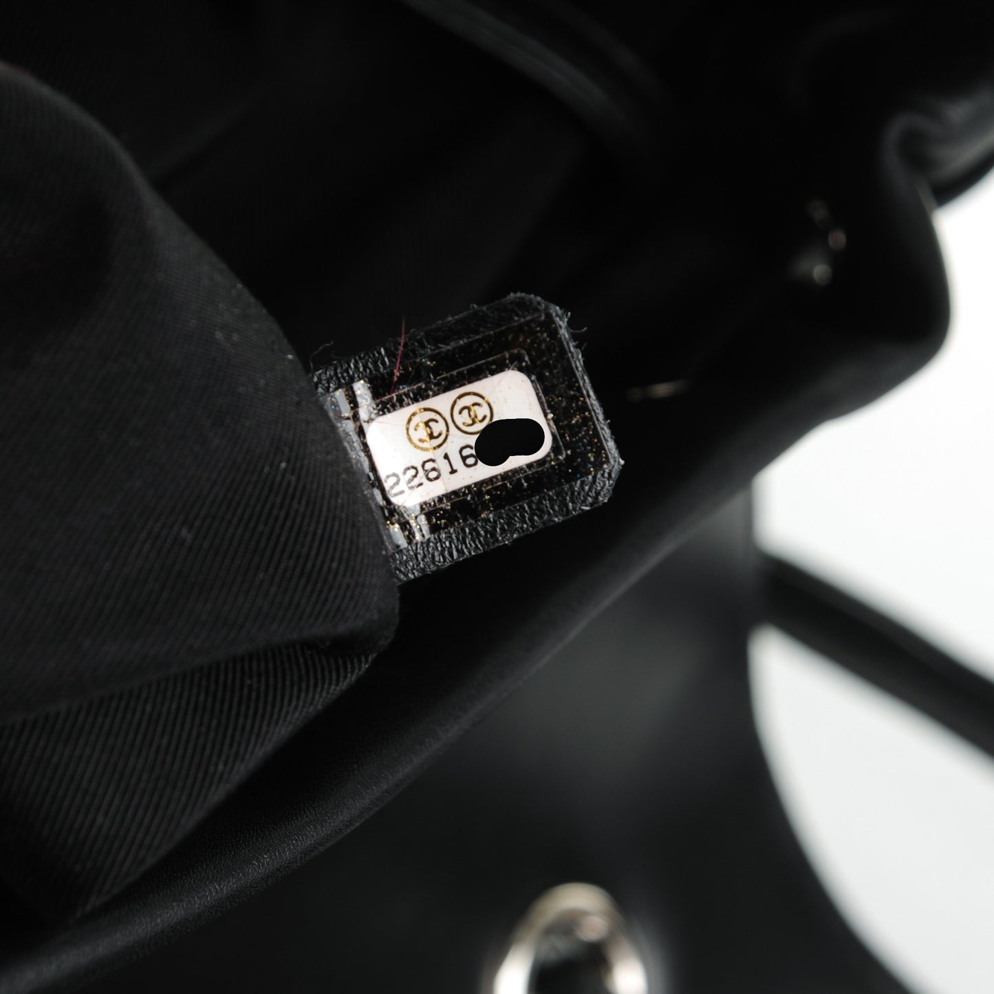 Calfskin Chevron Quilted Large Urban Spirit Backpack Black