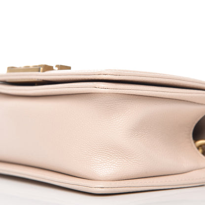 Chanel Caviar Chevron Quilted Small Boy Flap Light Beige 9 of 9