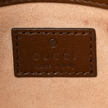Gucci GG Supreme Monogram Small Horsebit 1955 Chain Shoulder Bag Beige Ebony Brown Sugar 6 of 10