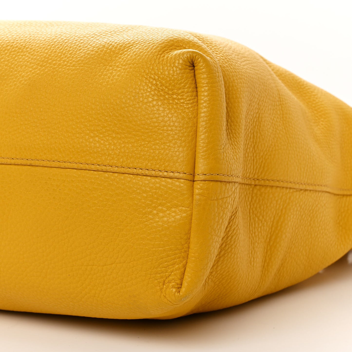 Vitello Daino Shopping Tote Mimosa