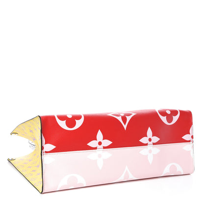 Louis Vuitton Monogram Giant Onthego GM Rouge Rose 5 of 8