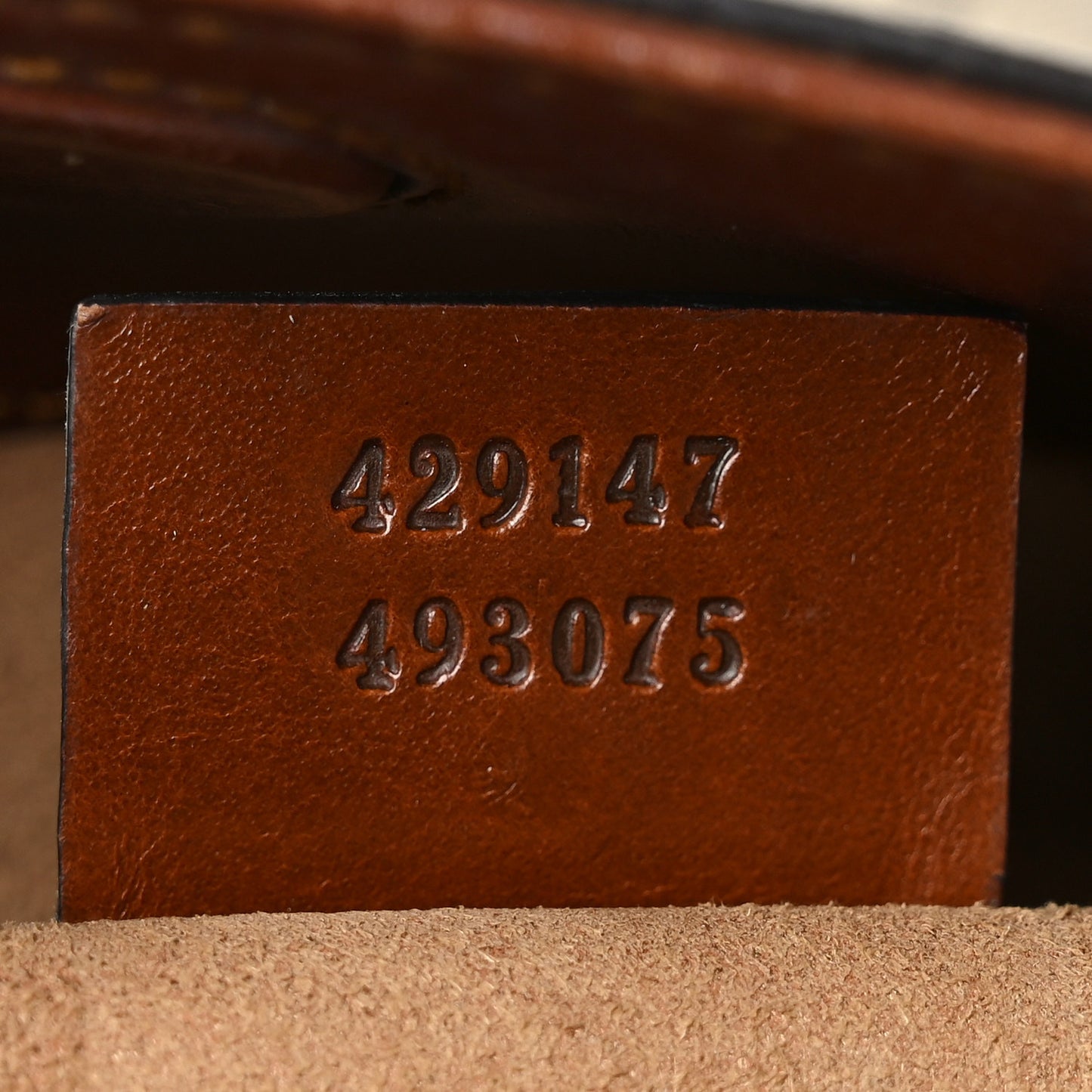 GG Supreme Monogram Linea A Foldover Tote Brown
