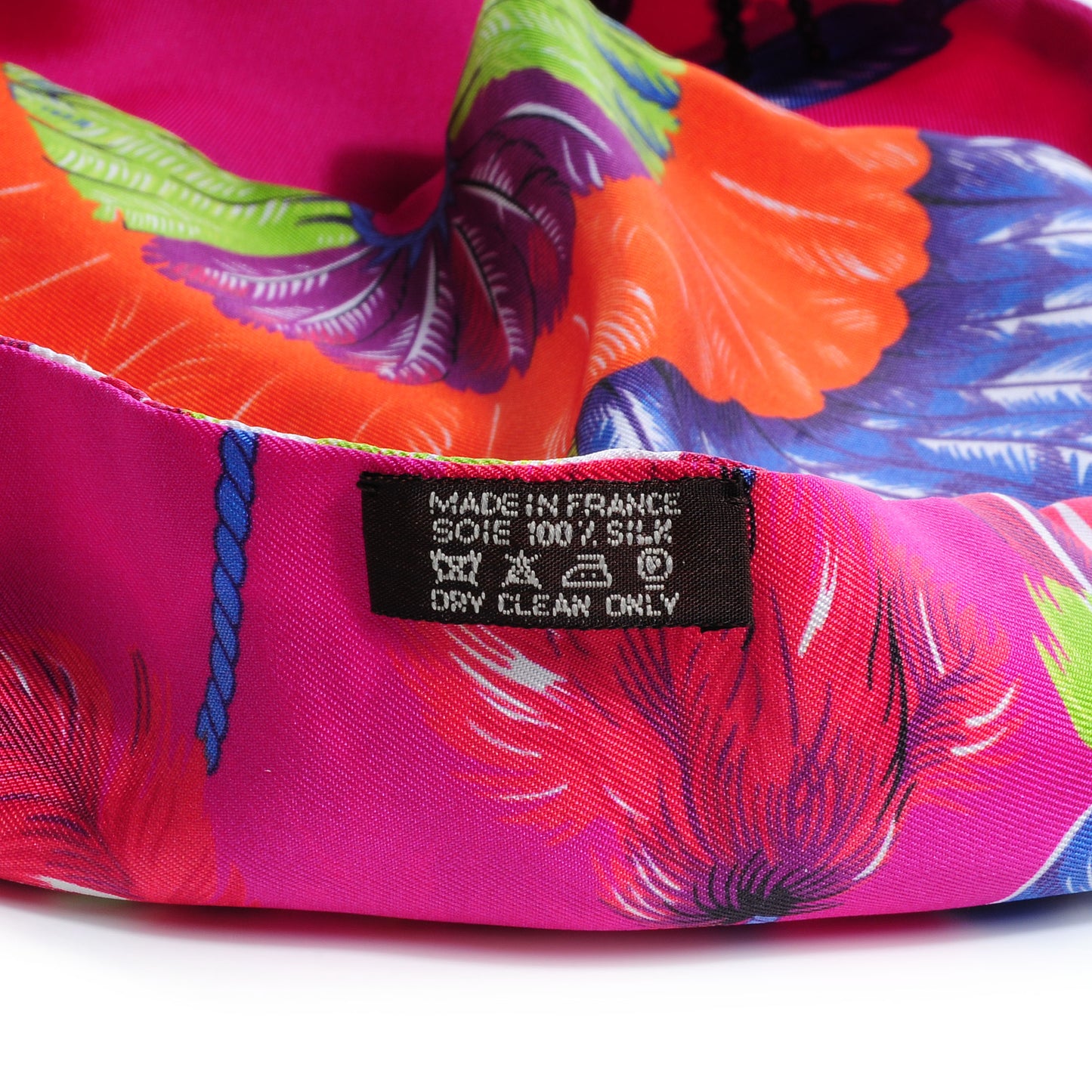 Silk Brazil Maxi Twilly Fuchsia