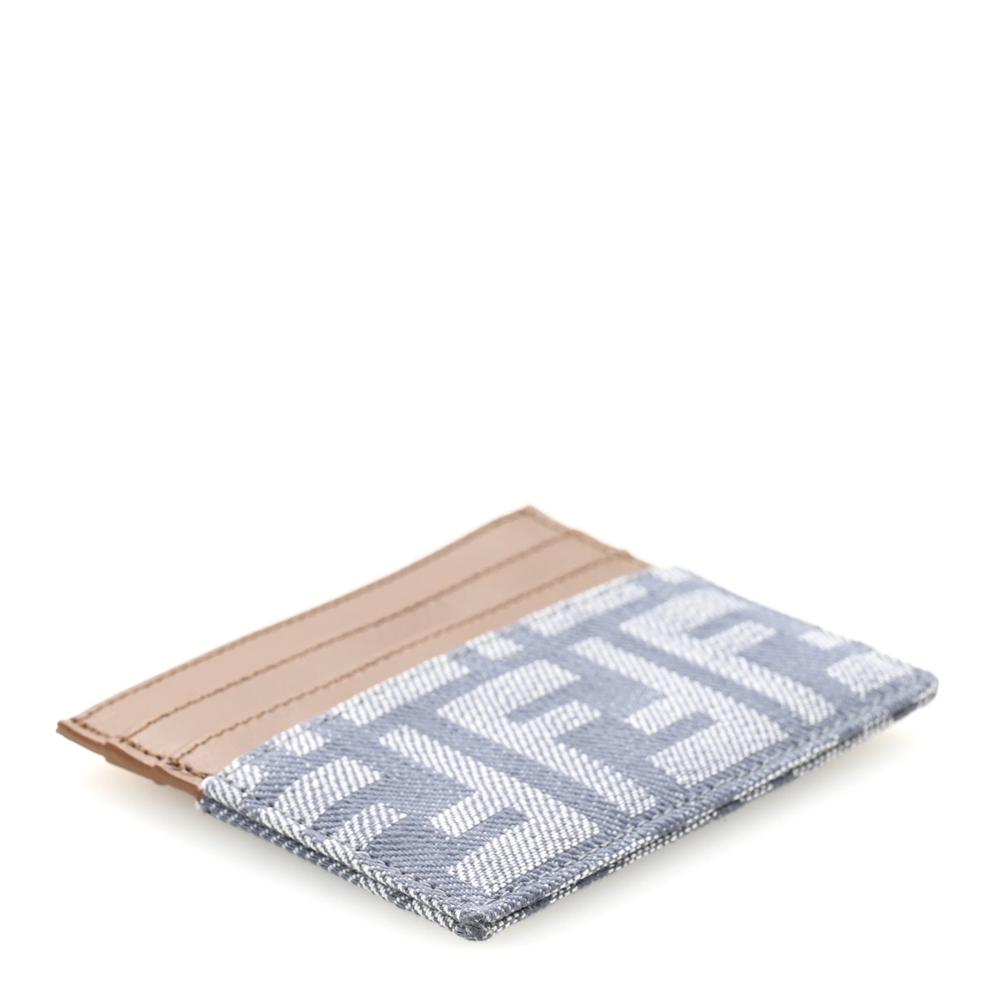 Denim Vitello Grace FF Card Holder Blue