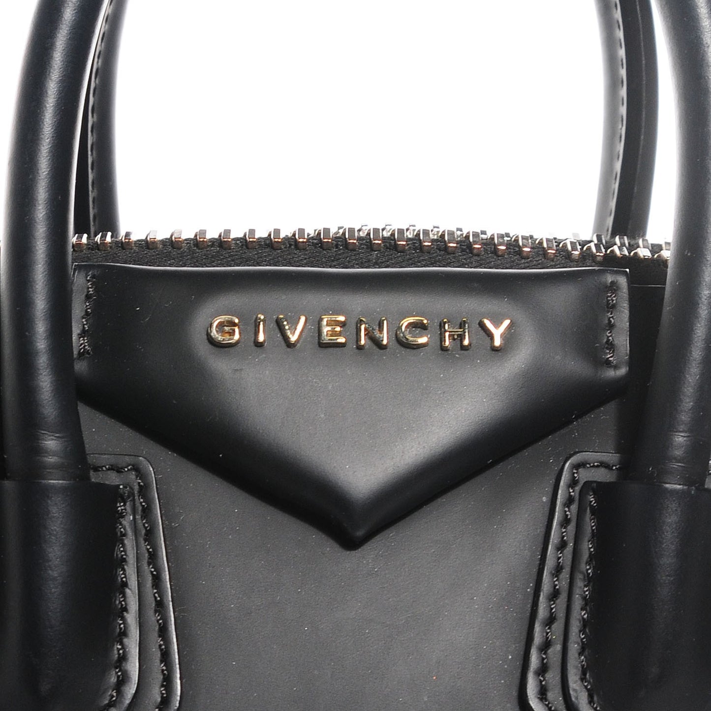 Rubber Effect Calfskin Mini Antigona Black