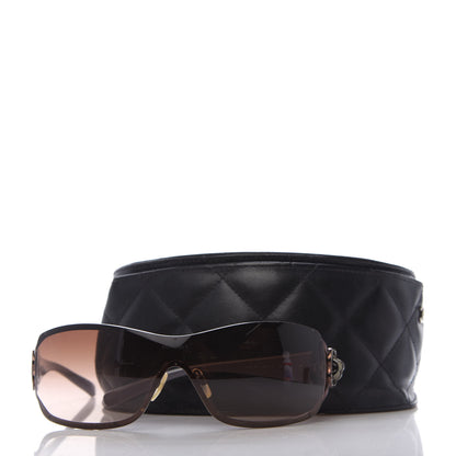 Chanel Swarovski Crystal Camellia CC Sunglasses 4164-B Bronze 7 of 7
