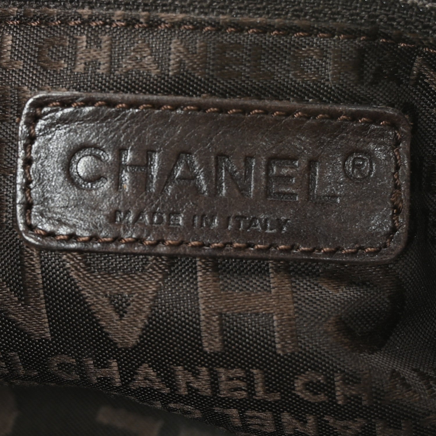 Chanel Suede Camellia Bowler Brown 6 of 12