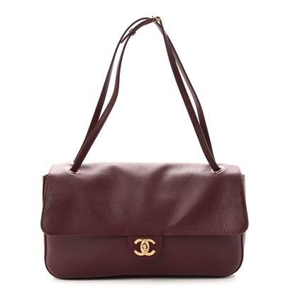 Chanel Grained Calfskin Small Souplissimo Maxi Flap Burgundy 1 of 11
