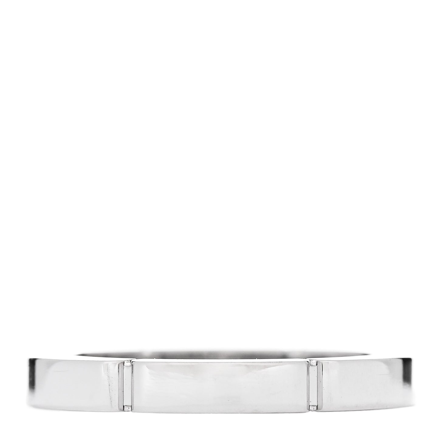 18K White Gold Diamond Maillon Panthere Wedding Band Ring 47 4
