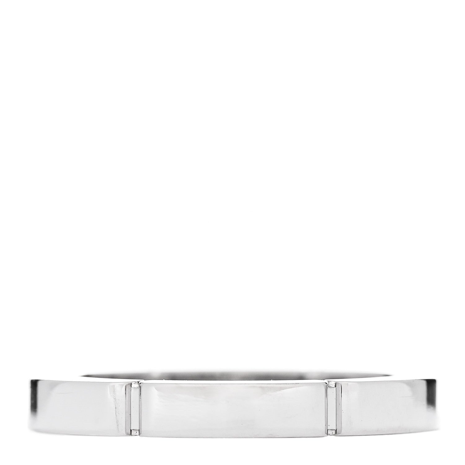 Cartier 18K White Gold Diamond Maillon Panthere Wedding Band Ring 47 4 3 of 5