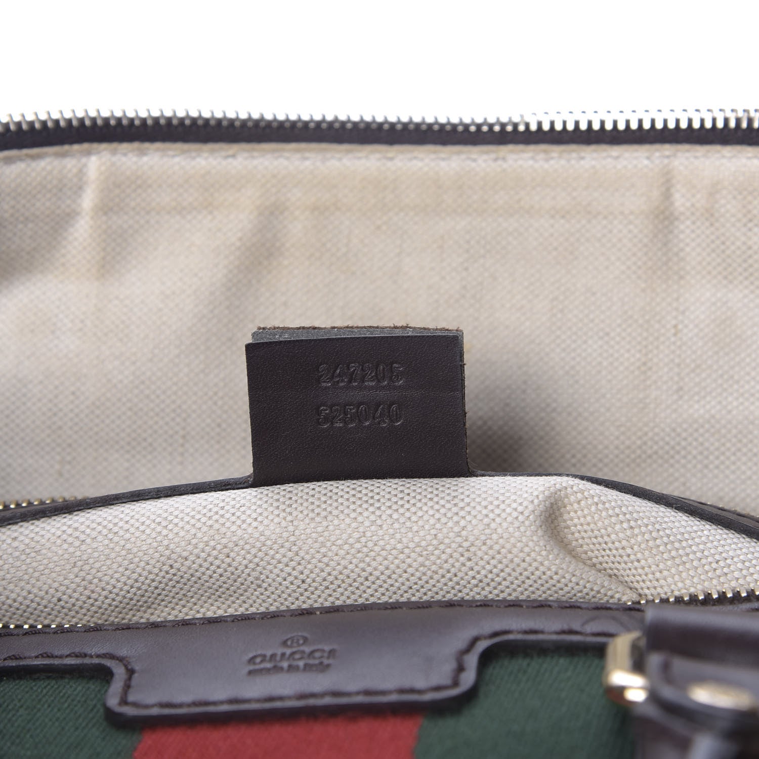 Gucci Monogram Vintage Web Medium Boston Dark Brown 10 of 15