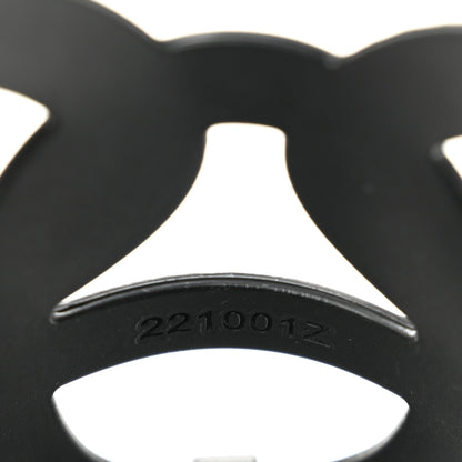 Hermes Rubber Womens Egerie Sandals 36 Black 9 of 10