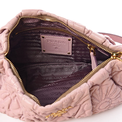Prada Nappa Stitches Shoulder Bag Petalo 5 of 9
