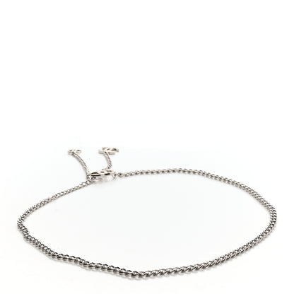 Chanel Enamel CC Ceinture Fantai Adjustable Belt Silver White 2 of 4
