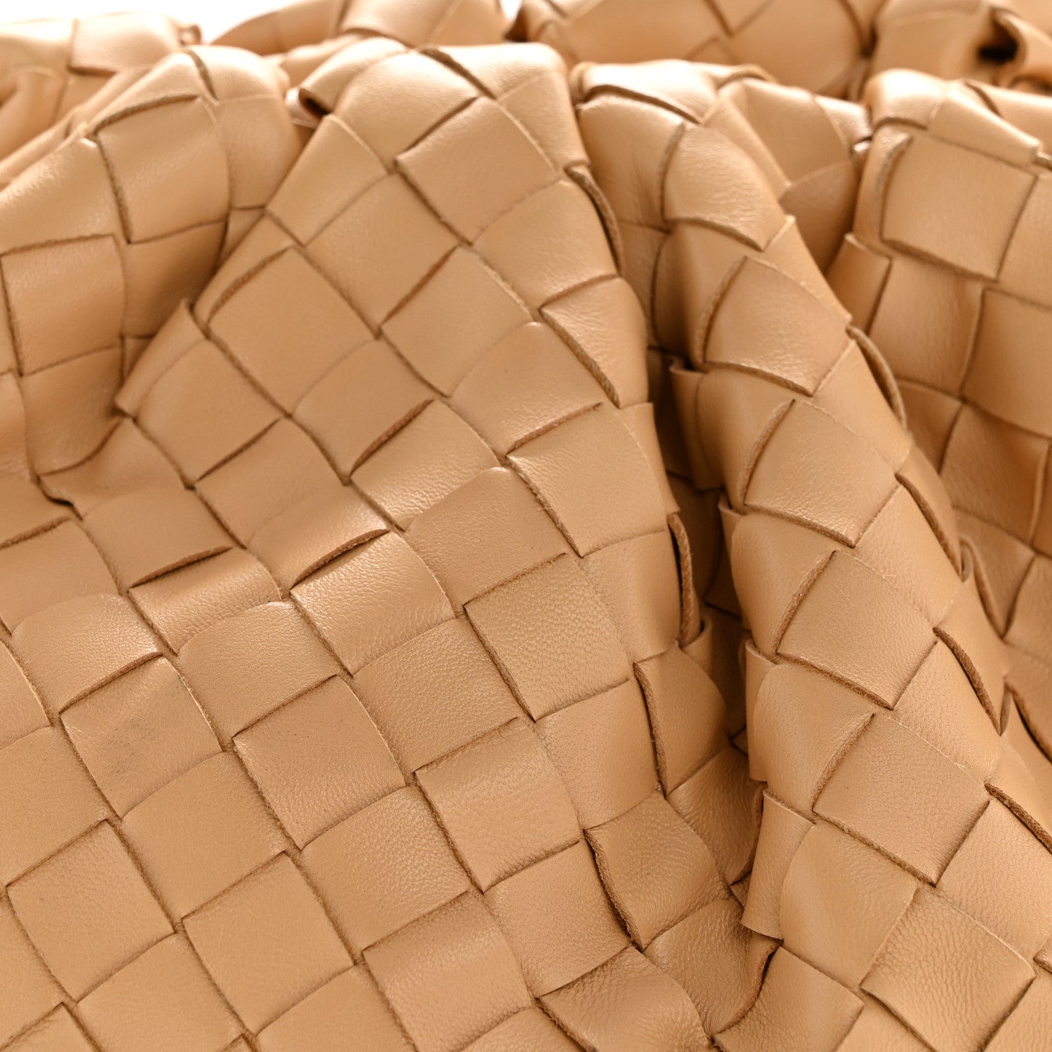 Bottega Veneta Nappa Maxi Intrecciato The Pouch Oversized Clutch Almond 8 of 11