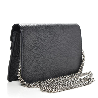 Gucci Calfskin Super Mini Dionysus Shoulder Bag Black 3 of 9