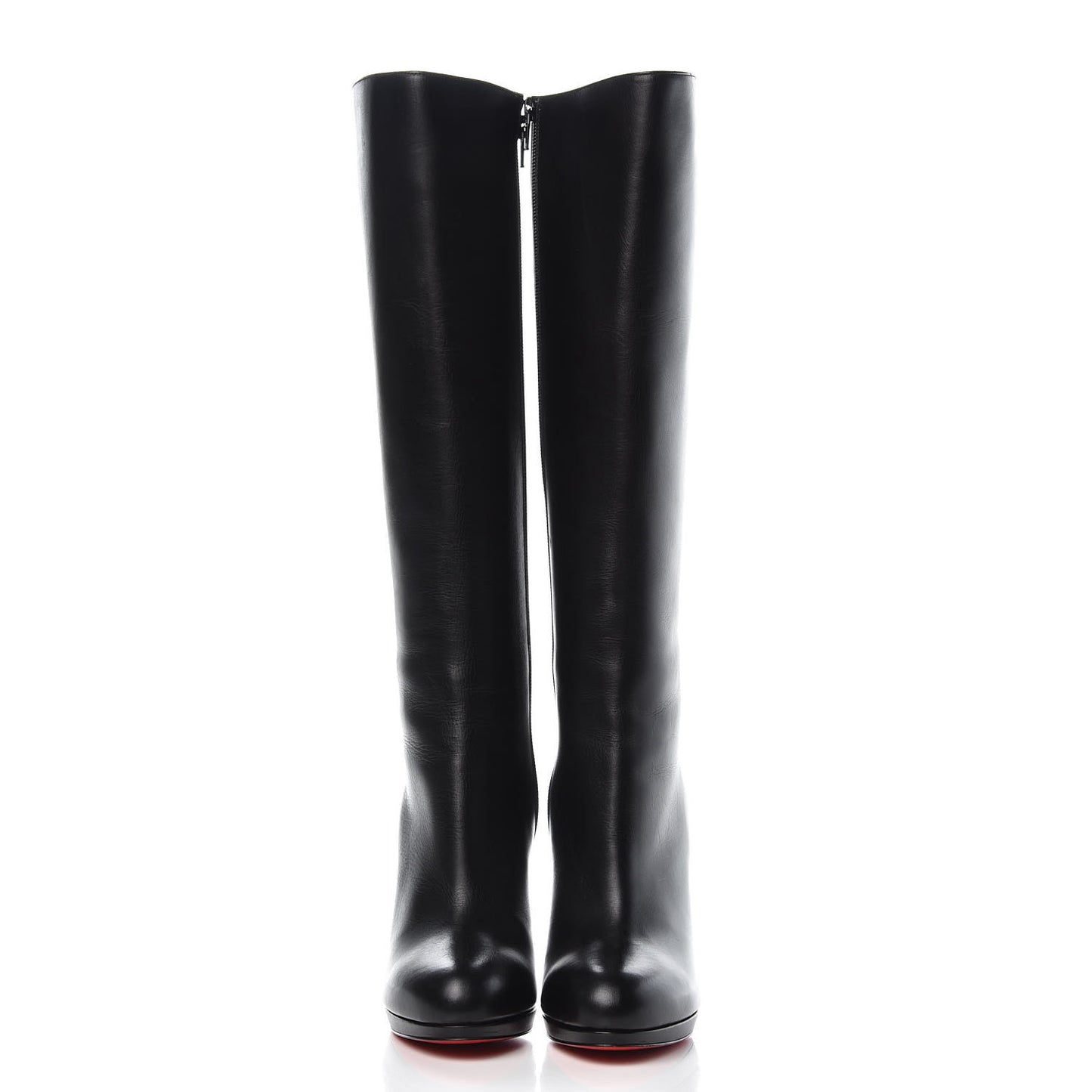 Calfskin Botalli 120 Tall Boots 39 Black