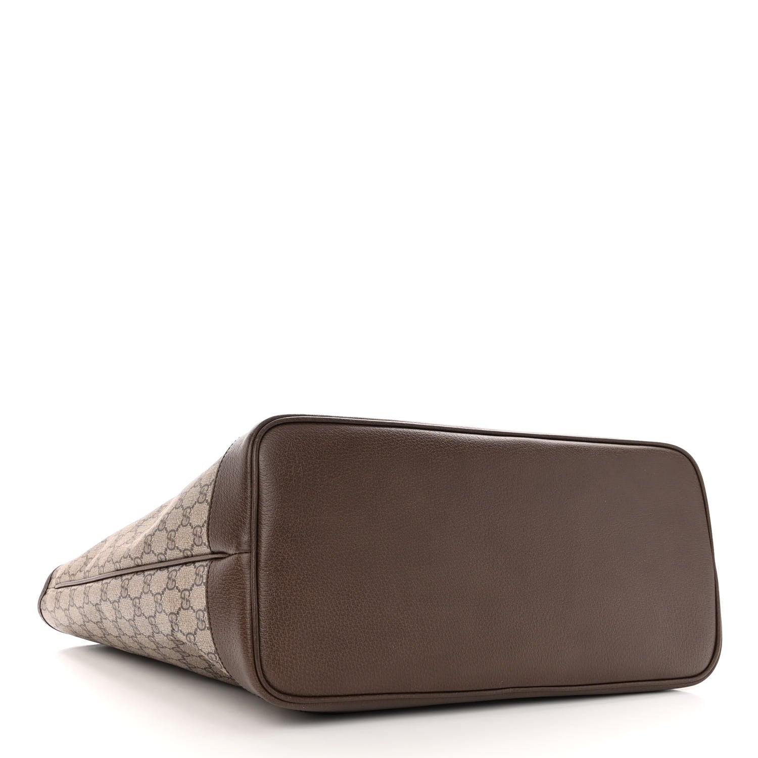 Gucci GG Supreme Monogram Textured Dollar Calfskin Web Large Ophidia Tote Beige Ebony New Acero 5 of 10
