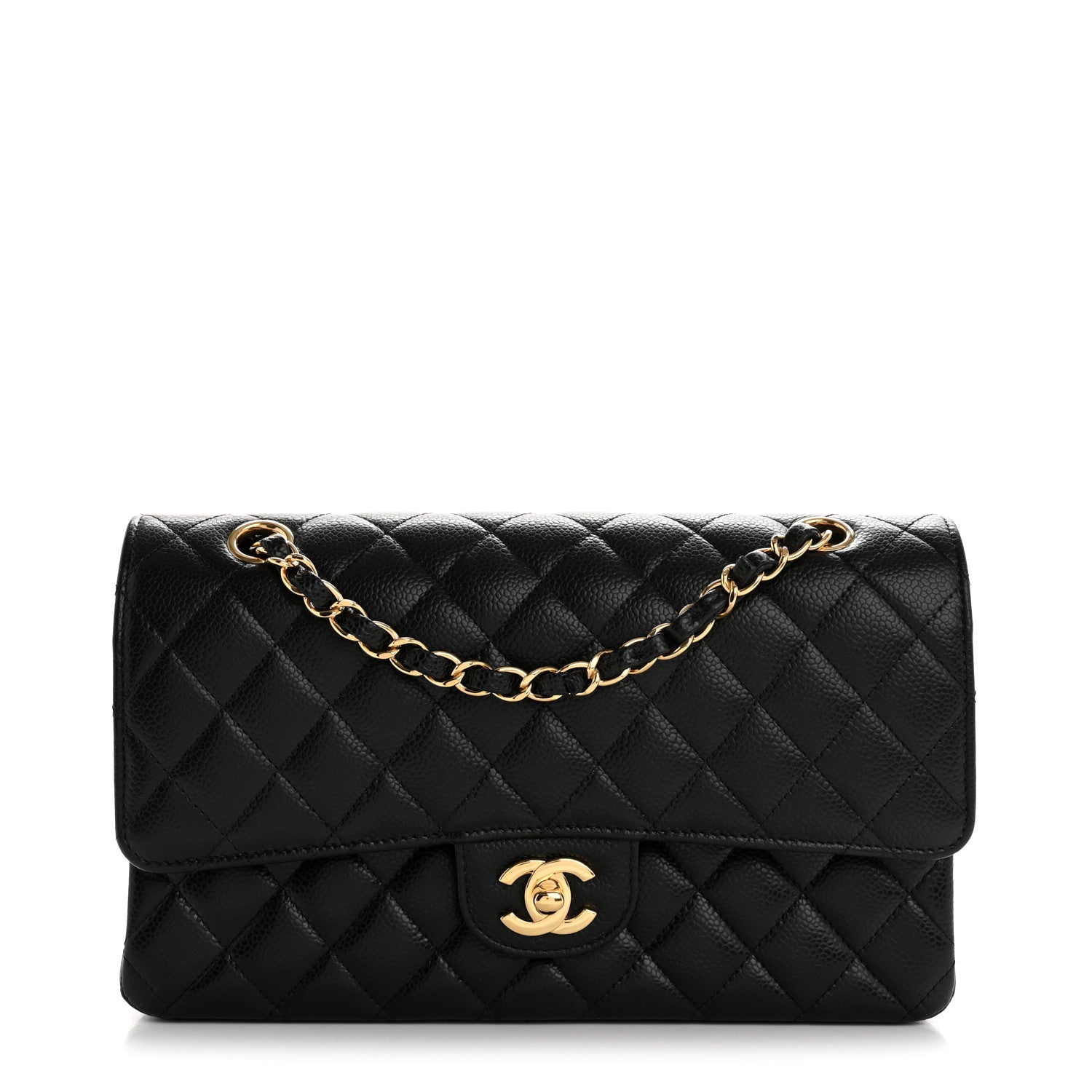 Chanel Caviar Quilted Medium Double Flap Black 1 of 11