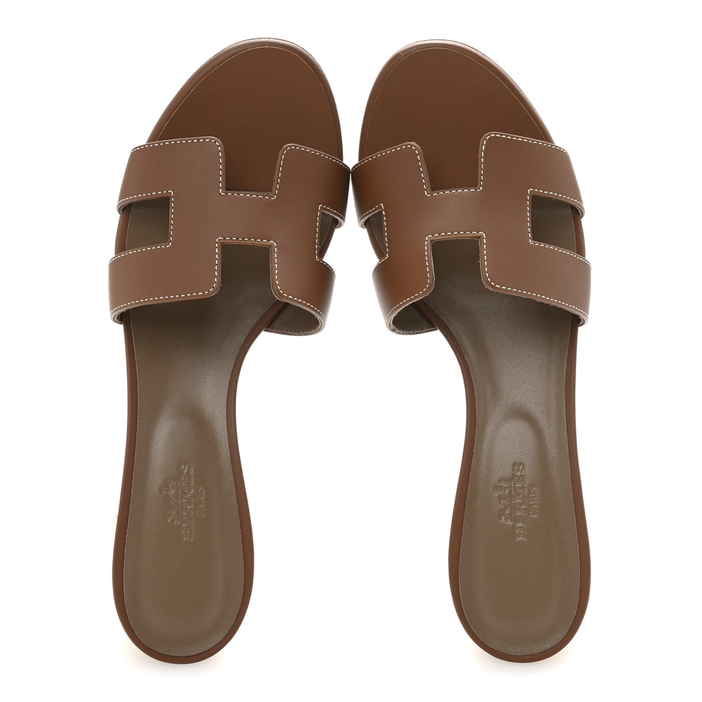 Calfskin Oasis Sandals 38.5 Gold