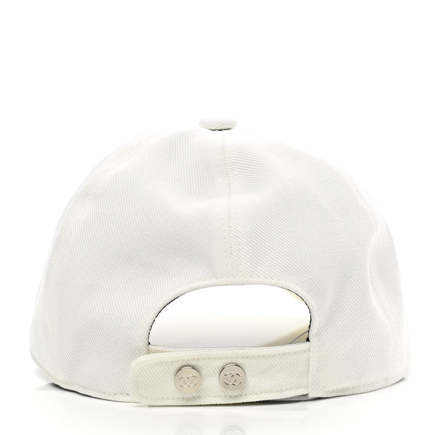 Cotton Sequin CC Cap Hat Ivory