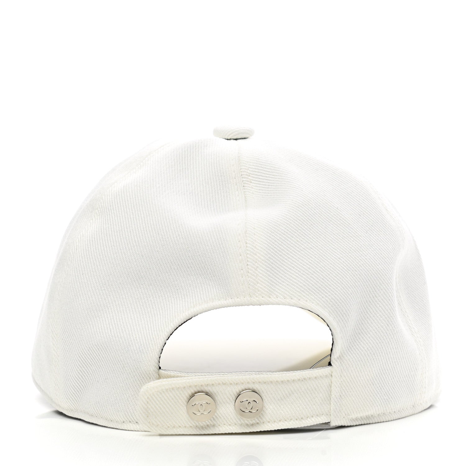 Chanel Cotton Sequin CC Cap Hat Ivory 6 of 8