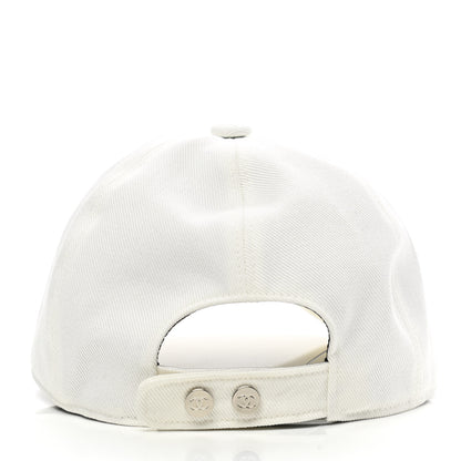 Chanel Cotton Sequin CC Cap Hat Ivory 6 of 8