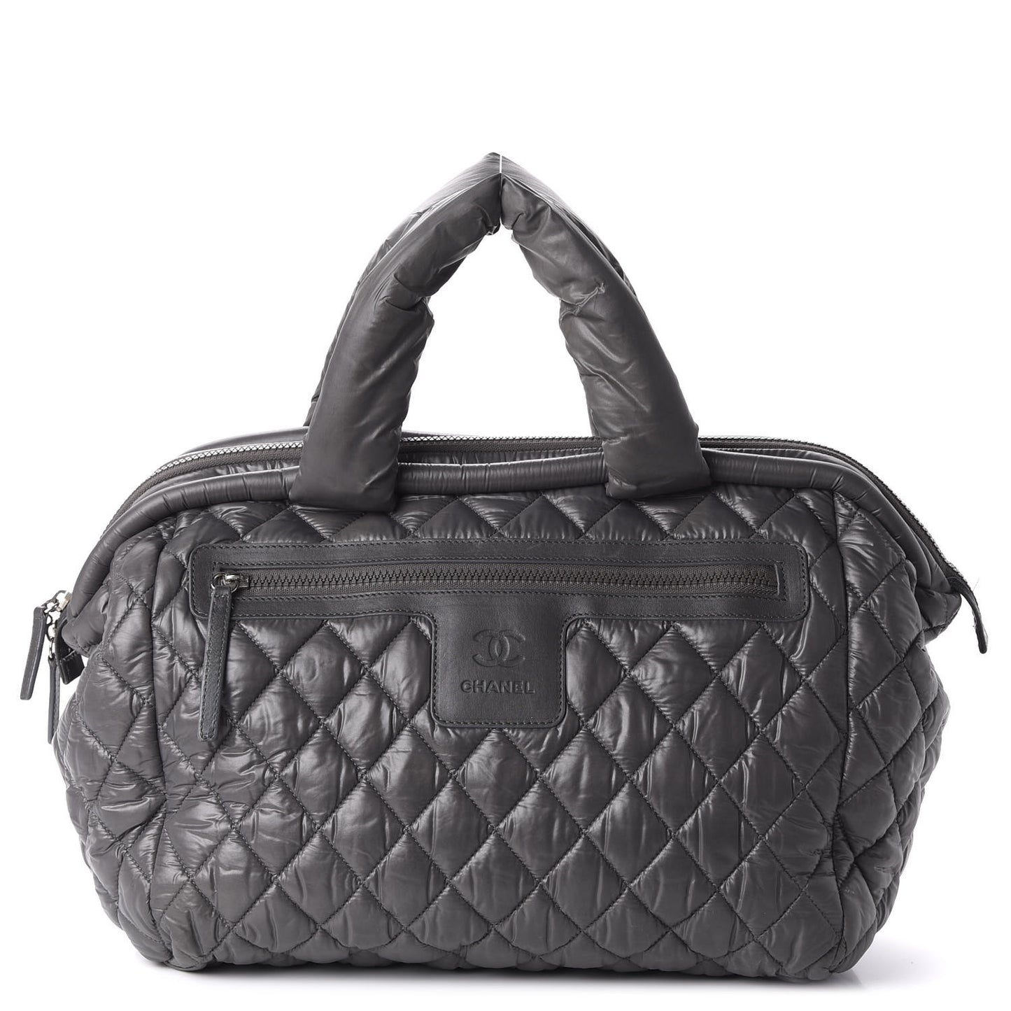 Nylon Quilted Coco Cocoon Bowler Grey