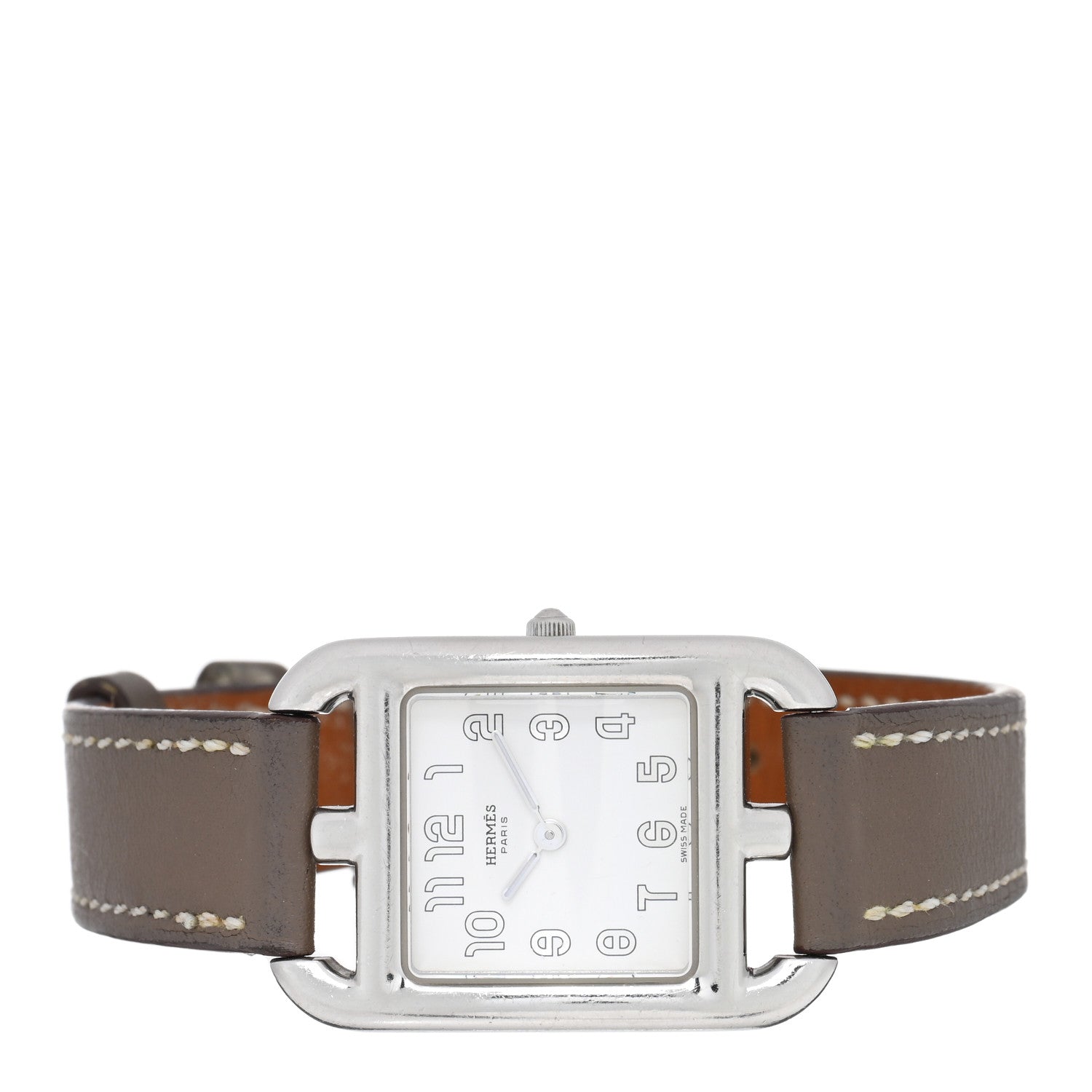 Hermes Stainless Steel Swift 23mm Cape Cod Quartz Watch Etoupe 2 of 5