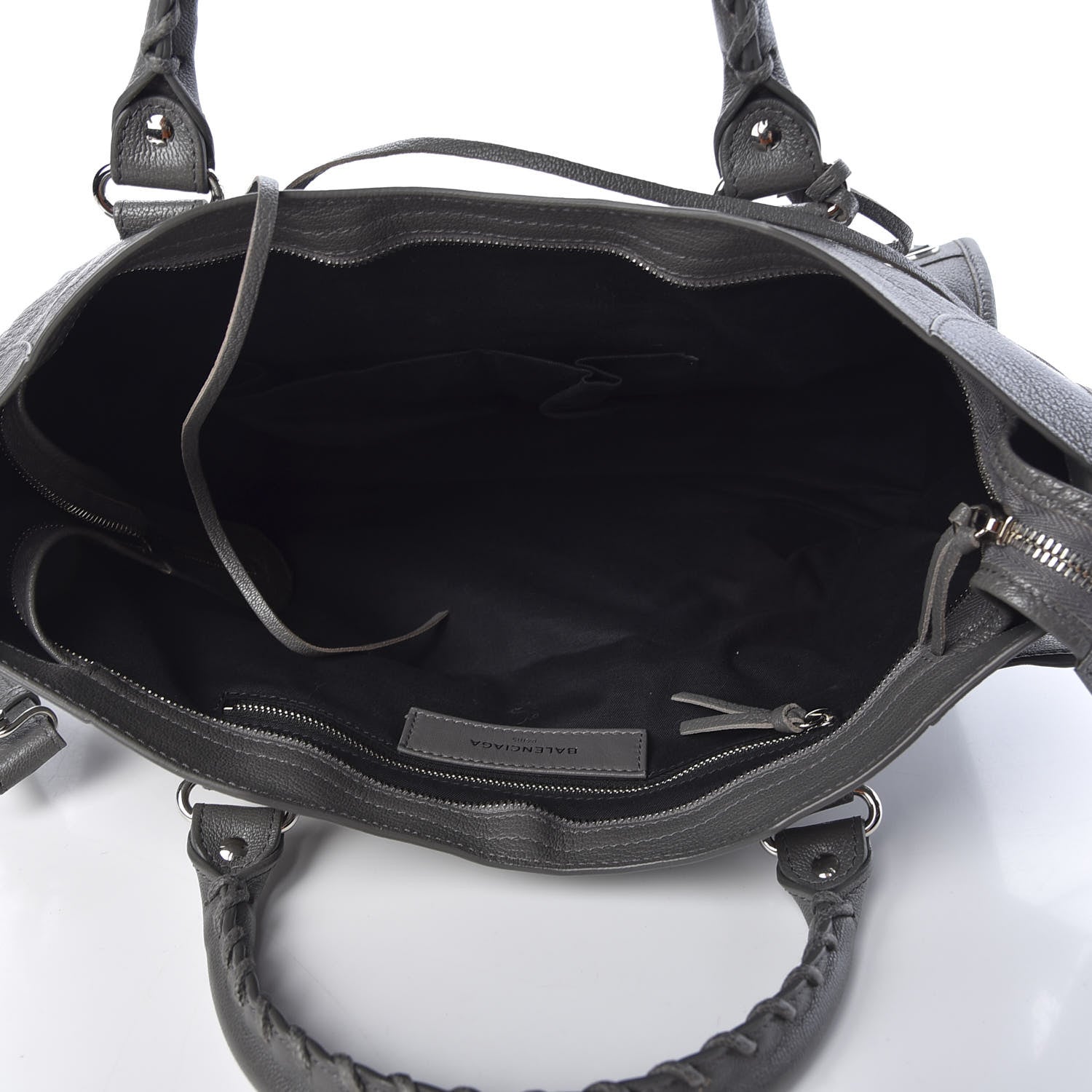 Balenciaga Chevre Silver Metallic Edge Hardware City Gris Acier 4 of 9